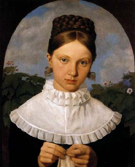 HESS, Heinrich Maria von Portrait of Fanny Gail Sweden oil painting art